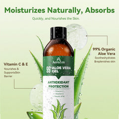 Aero Zen Aloe Gel used as a hair moisturizer for scalp comfort.