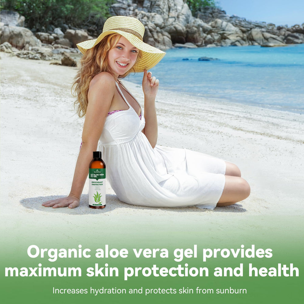 Aero Zen Aloe Gel two-pack packaging emphasizes clean natural formula.