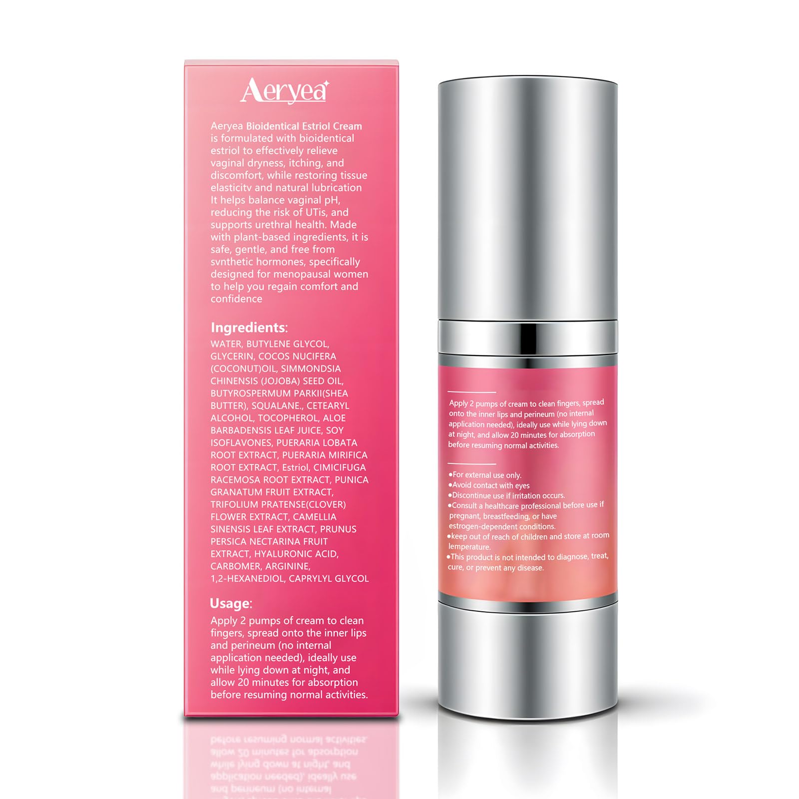 Aeryea estriol cream part of daily wellness routine