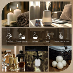 Aeshory diffuser oils set in elegant display