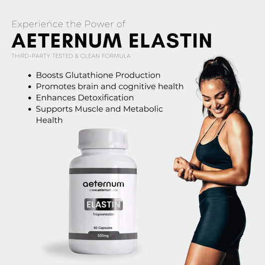 Close-up of Aeternum Elastin 500mg Capsules