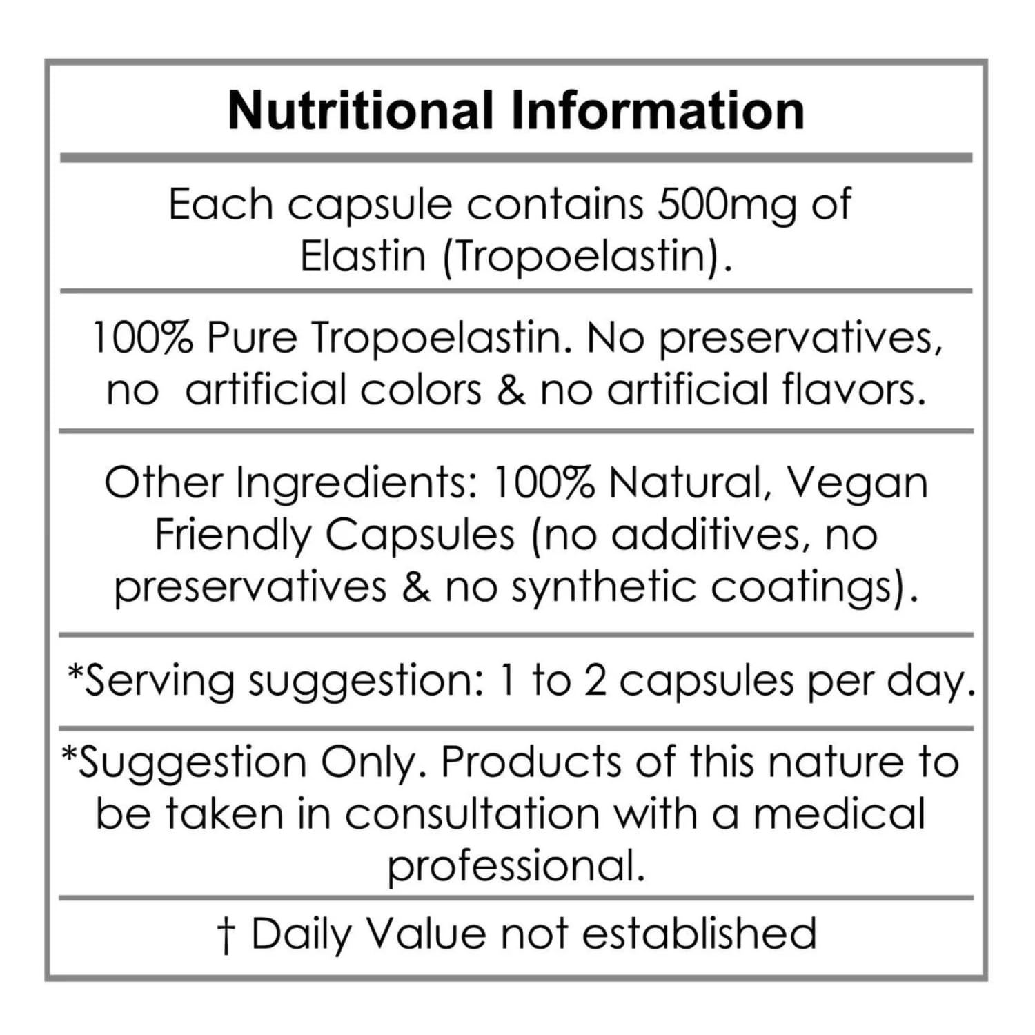 Science-backed elastin capsules production