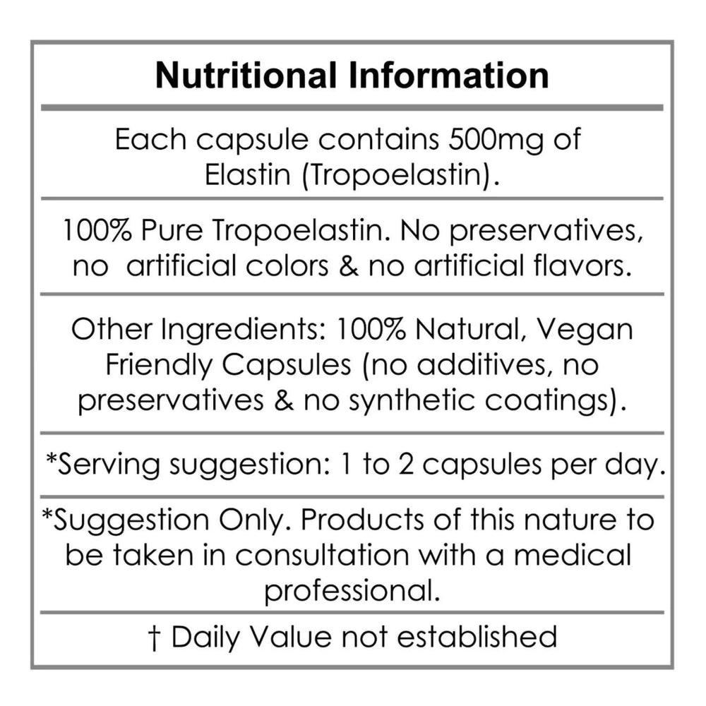 Science-backed elastin capsules production