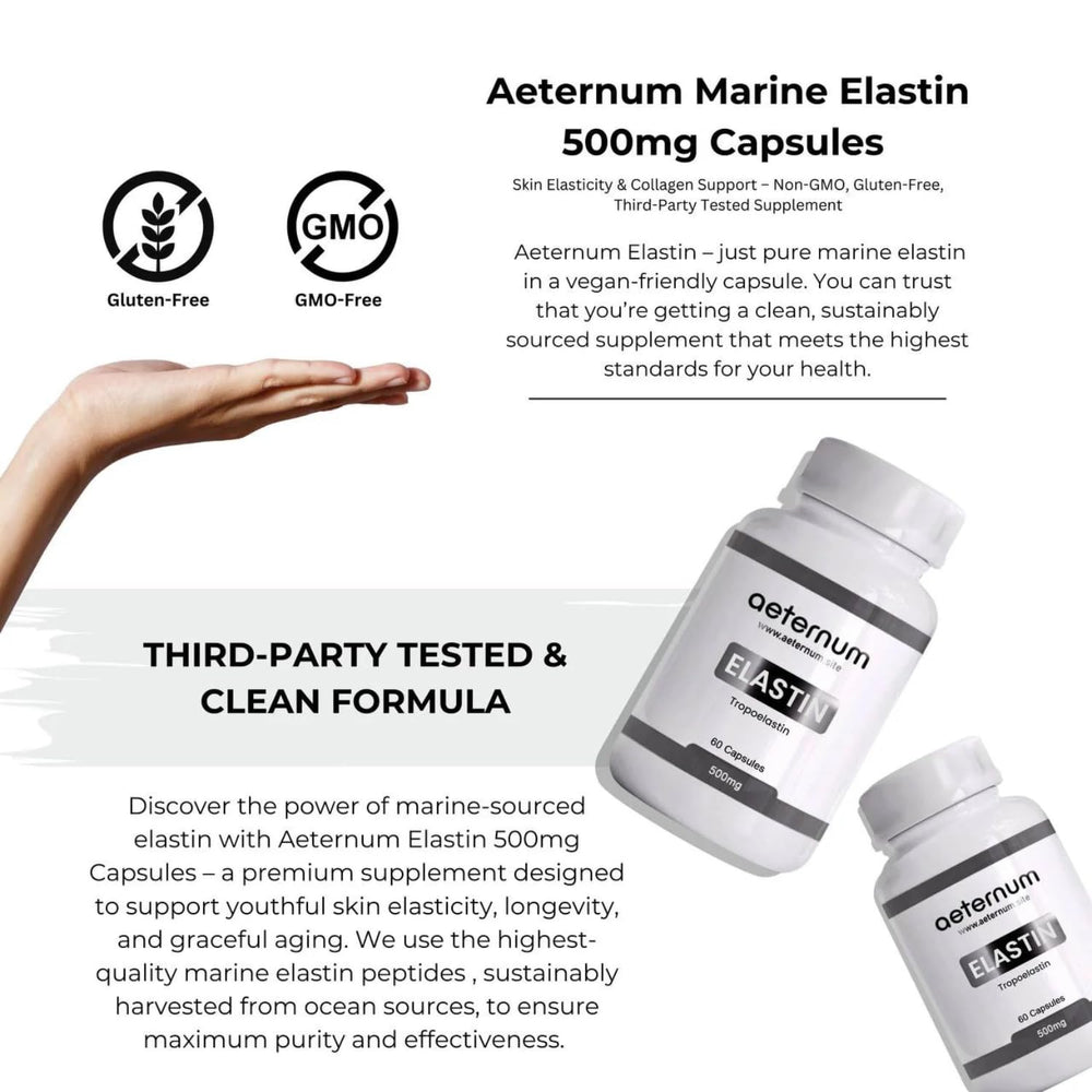 Sustainably harvested marine elastin source for capsules