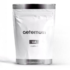 Aeternum Urolithin A UA 30g powder bottle on white background