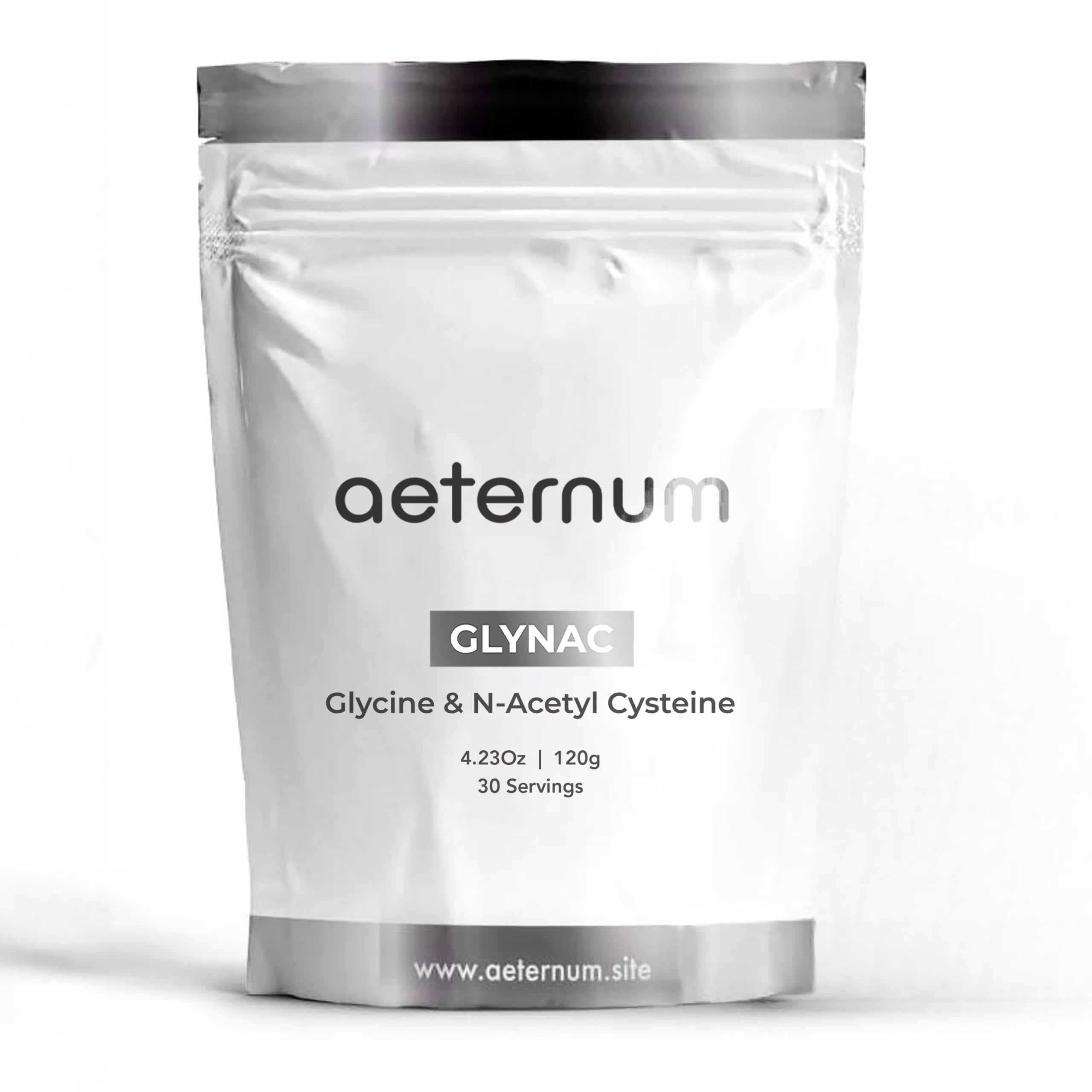 Aeternum GlyNAC Powder 120g front packaging