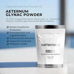 GlyNAC Powder 120g product label close-up