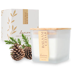 Aeviva balsam cedar candle with wooden wick (7.04 oz)