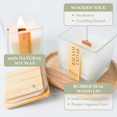 Gift-ready candle packaging from Aeviva