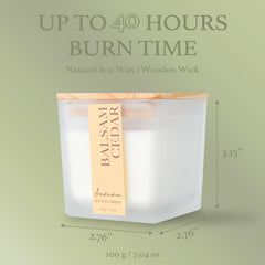 Aeviva candle burning in a cozy room