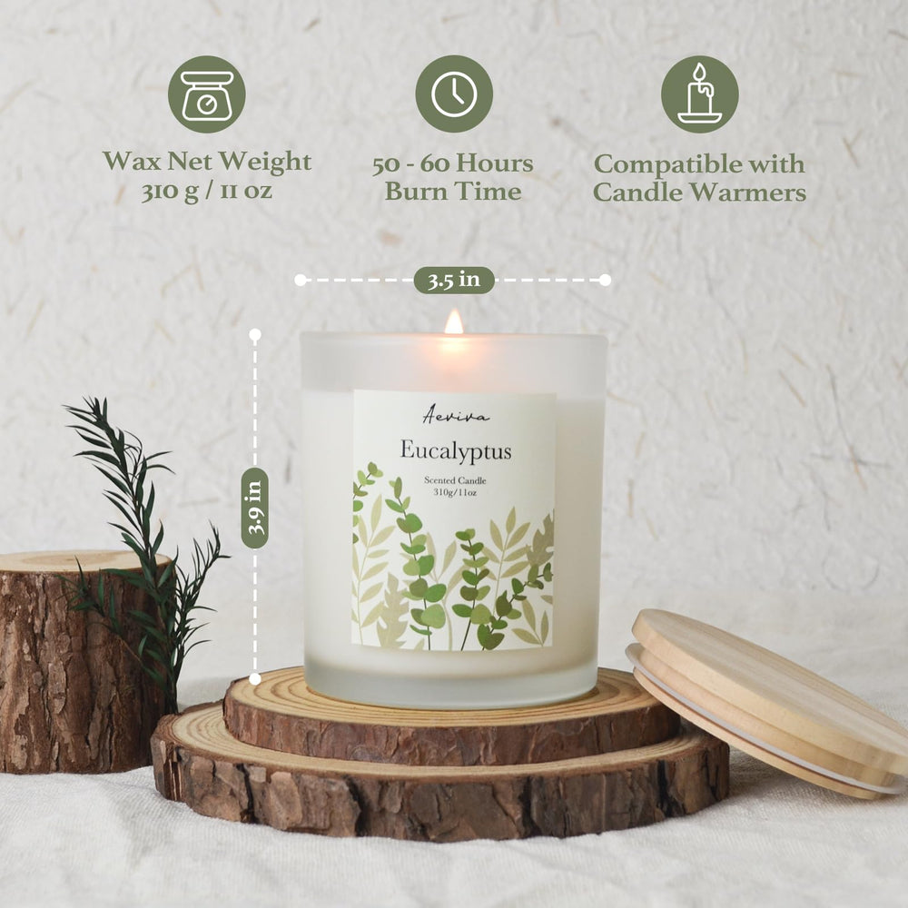 Eucalyptus candle packaging and gift-ready presentation