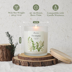 Eucalyptus candle packaging and gift-ready presentation