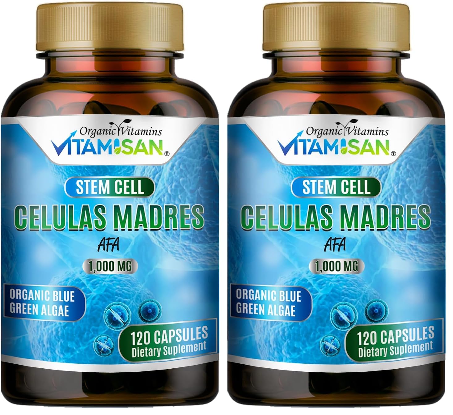 AFA Stem Natural Celulas Madre supplement bottles pack of 2