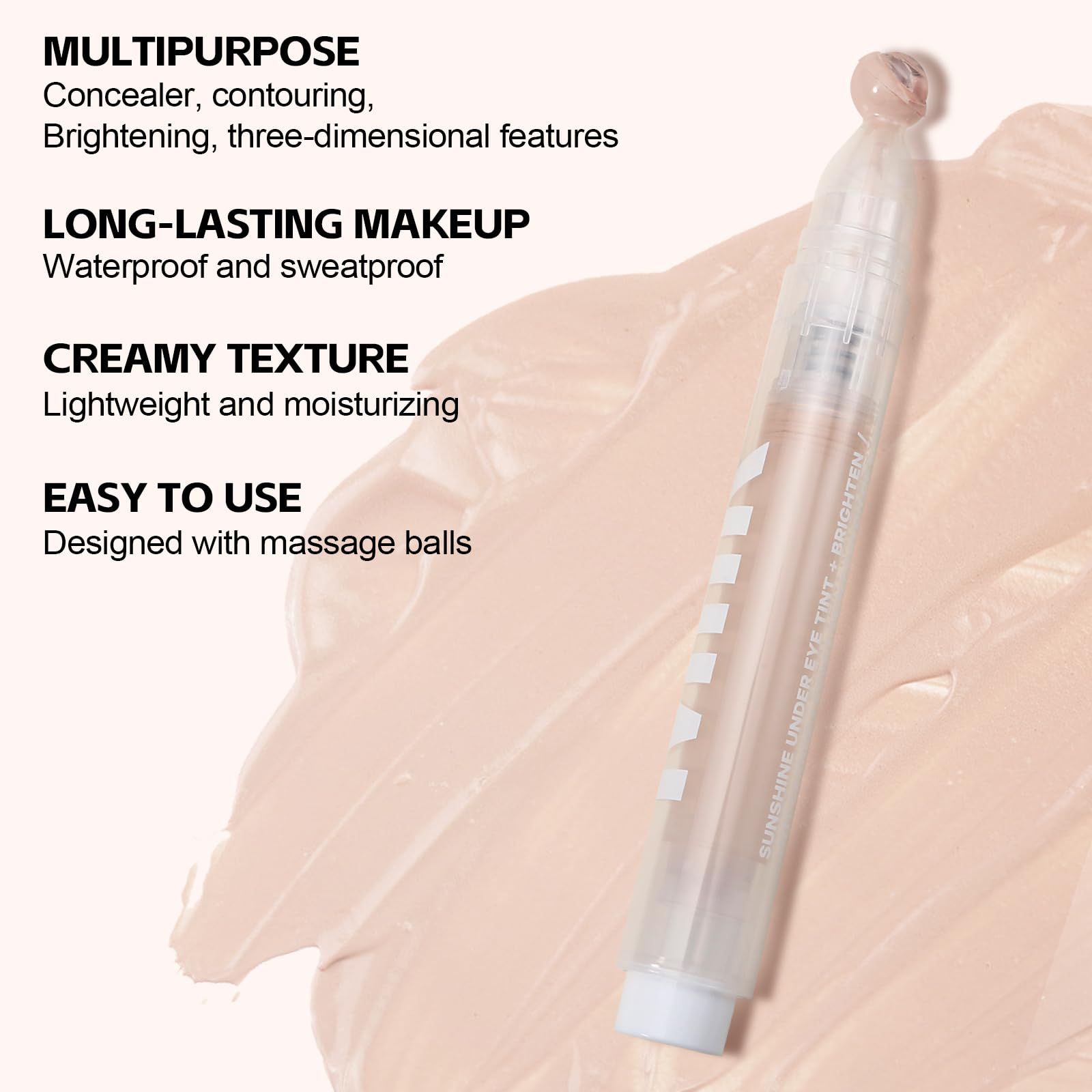 AFGHOUZ concealer rollerball applying a refreshing eye-area massage
