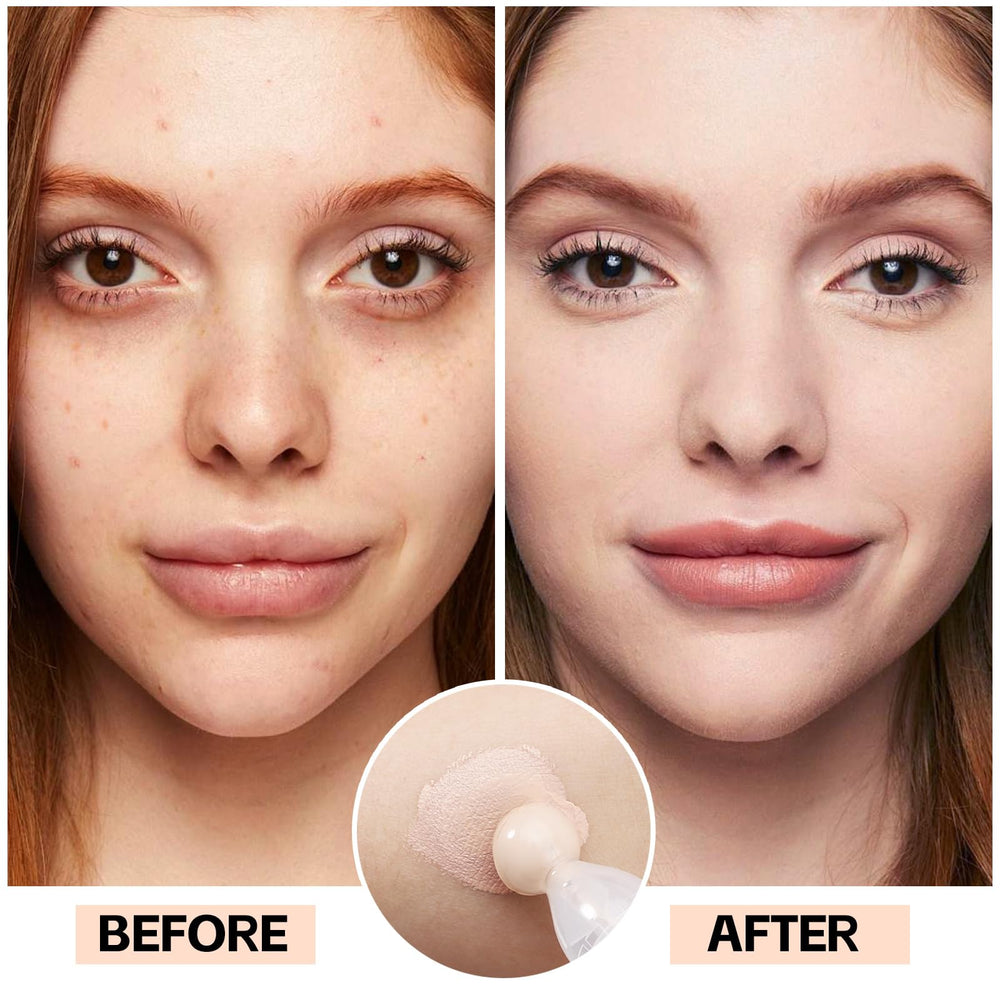 Close-up of AFGHOUZ concealer stick showing matte finish and even coverage