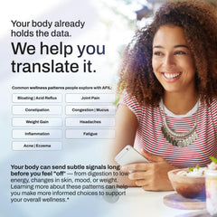 Sample of interactive wellness report for AFIL test kit
