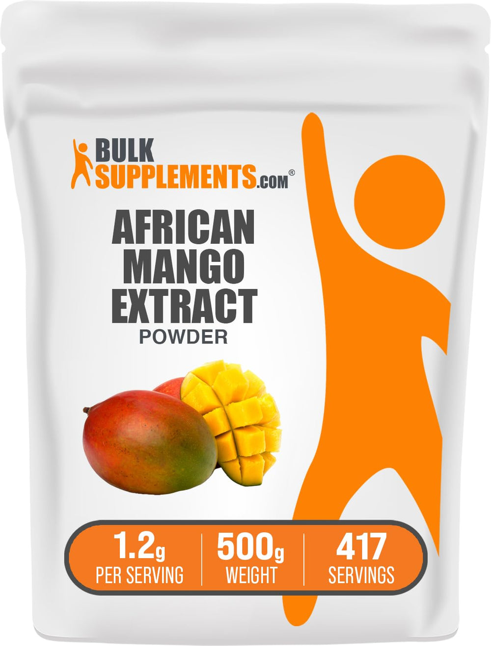 African Mango Extract powder 500g packaging from BulkSupplements