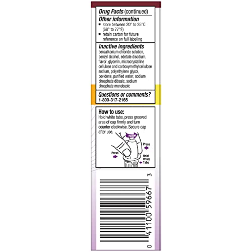 Close-up of spray nozzle on Afrin Childrens nasal spray