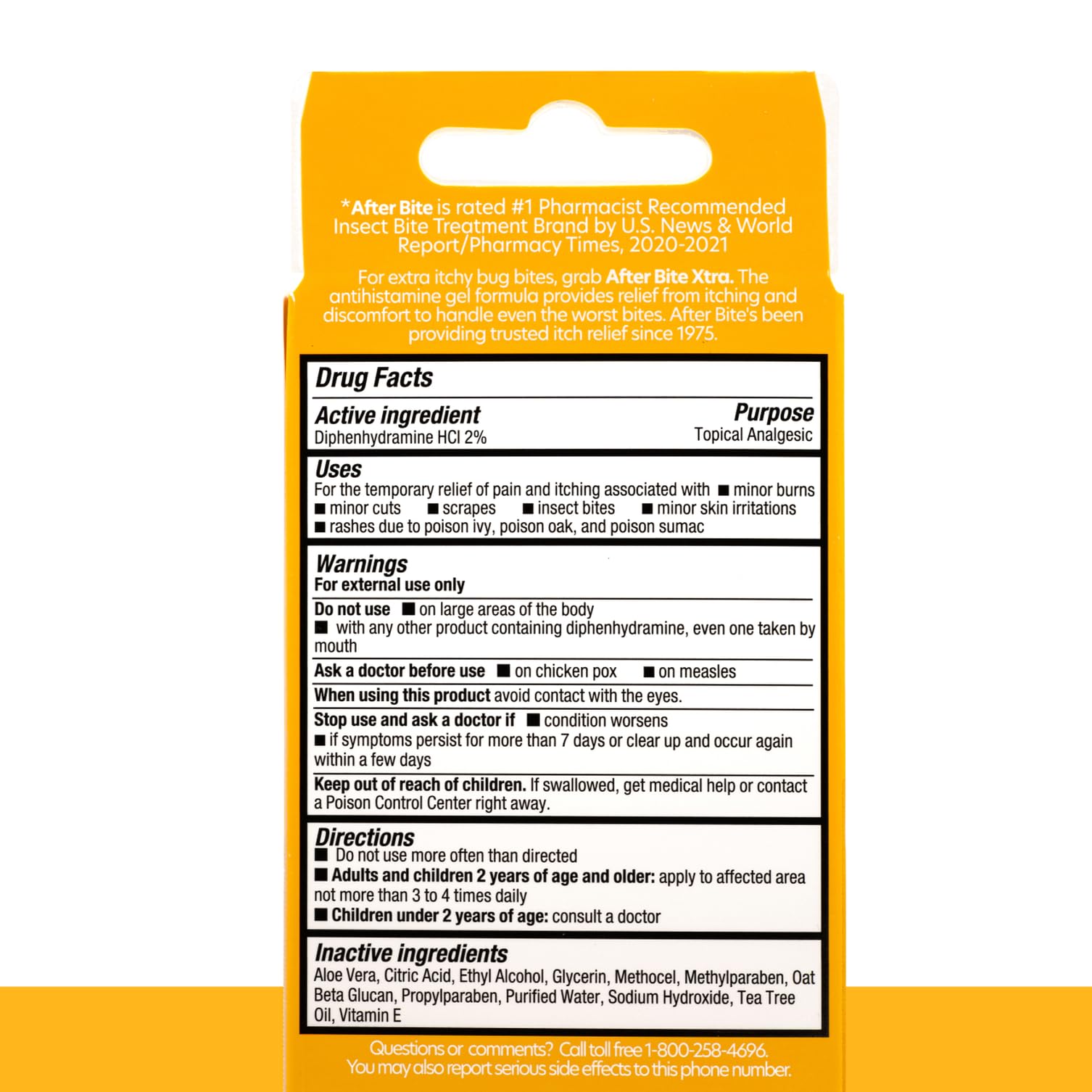 After Bite Xtra Formula four-pack for travel-friendly first aid
