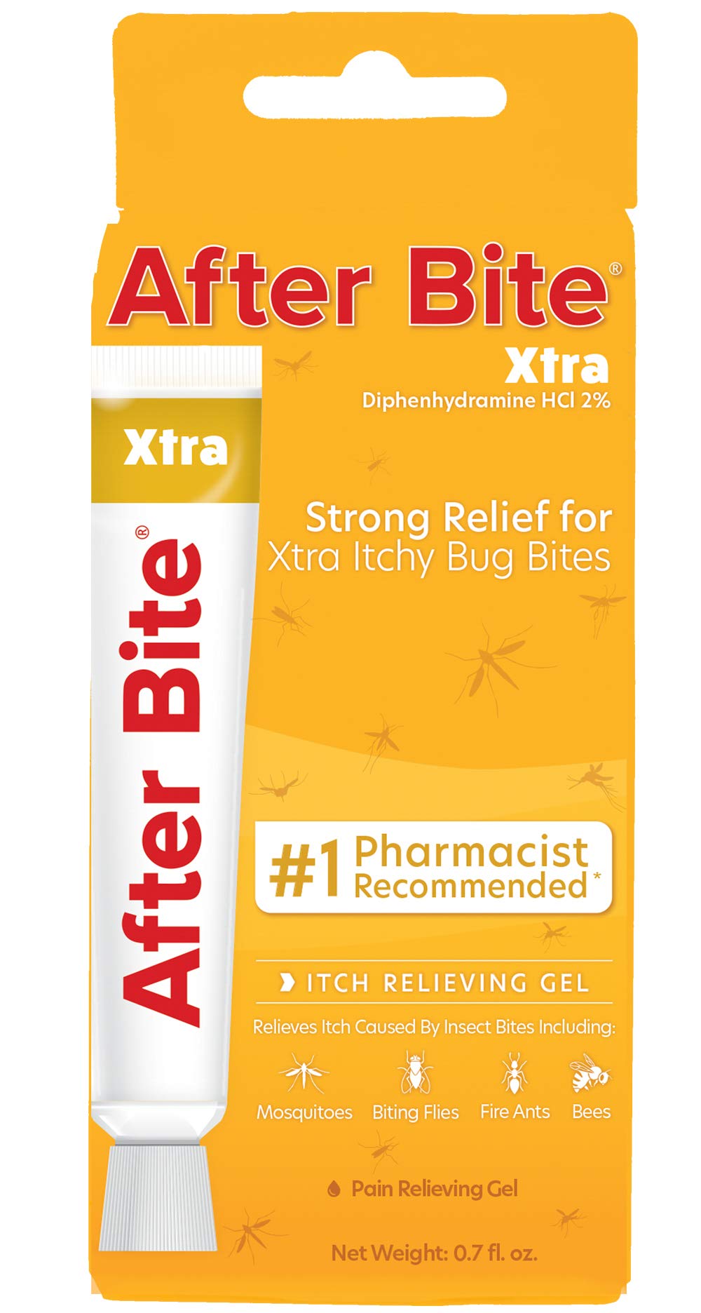 After Bite Xtra gel-tube-application provides fast on-skin itch relief.