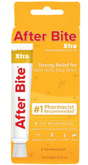 After Bite Xtra gel-tube-application provides fast on-skin itch relief.