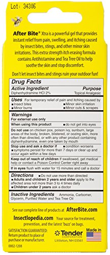 After Bite Xtra packaging box-front signals pharmacist-recommended bite care.