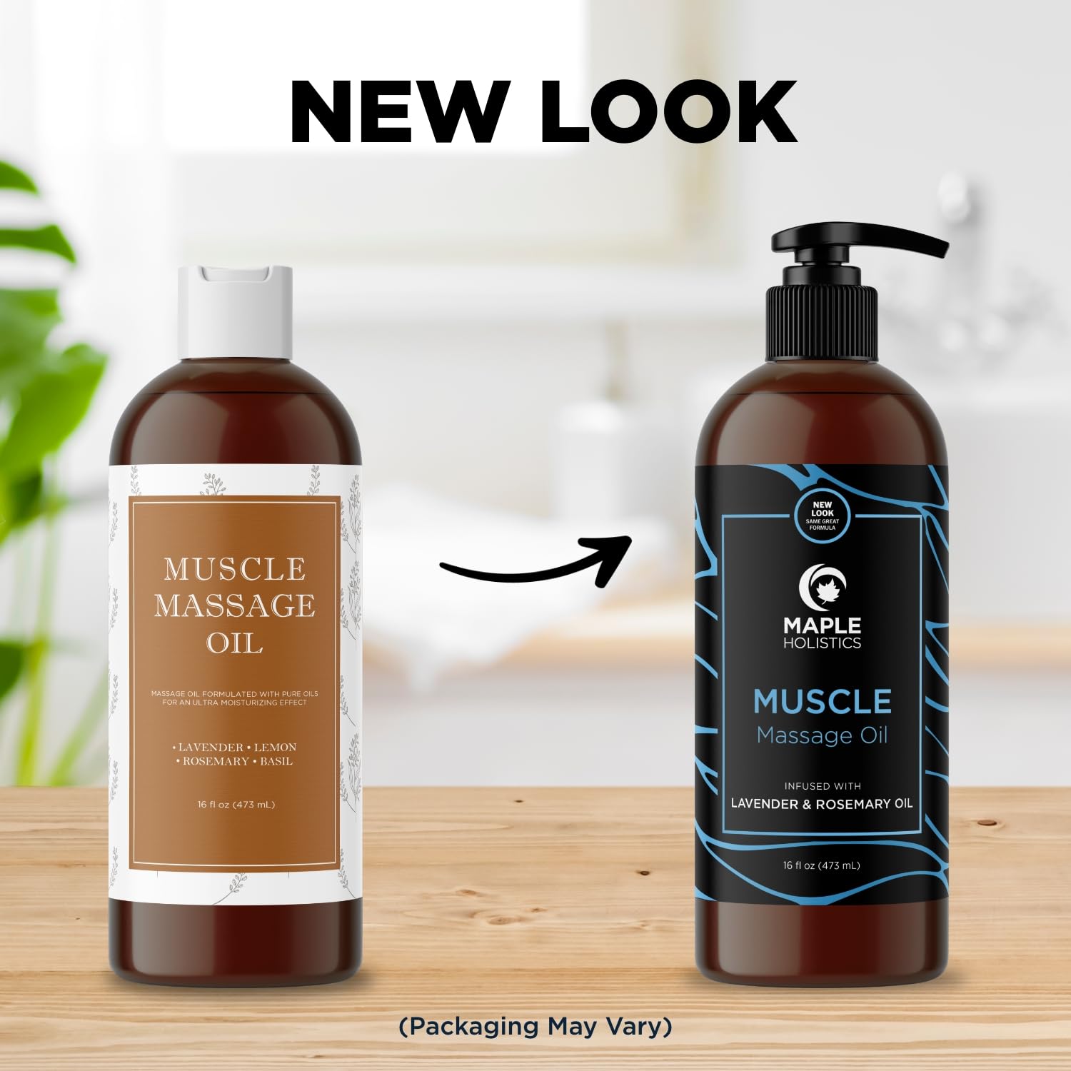 Relaxing after-workout relief massage oil on skin