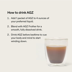AGZ Sleep Drink Sampler – Mixed Berry flavor, prepared glass