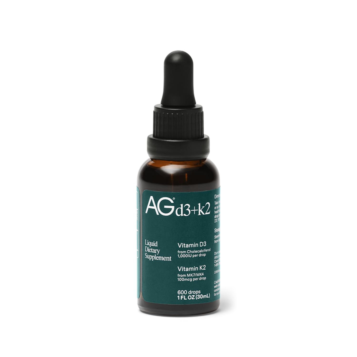 Bottle of AG1 Vitamin D3+K2 Drops
