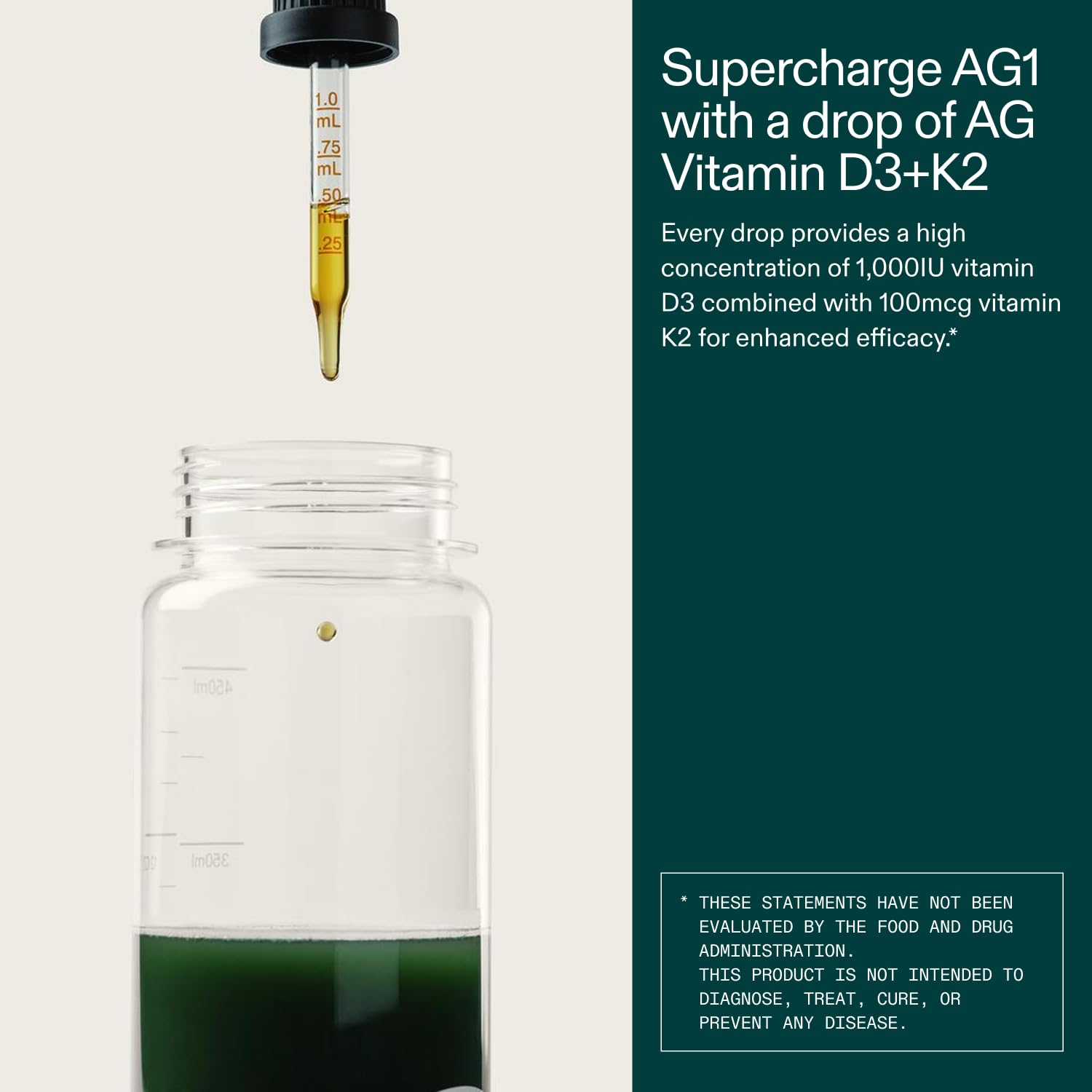 Oil-based liquid D3+K2 formula for absorption and health benefits