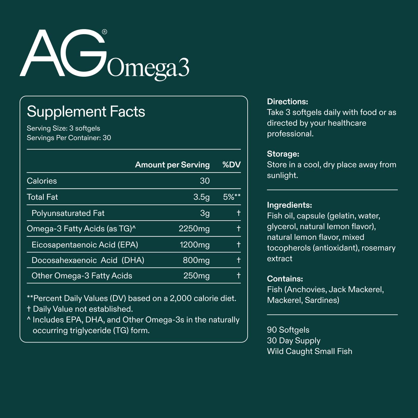 AG1 Omega3 Softgels capsules closeup emphasizes the natural lemon flavor and odor-free capsules