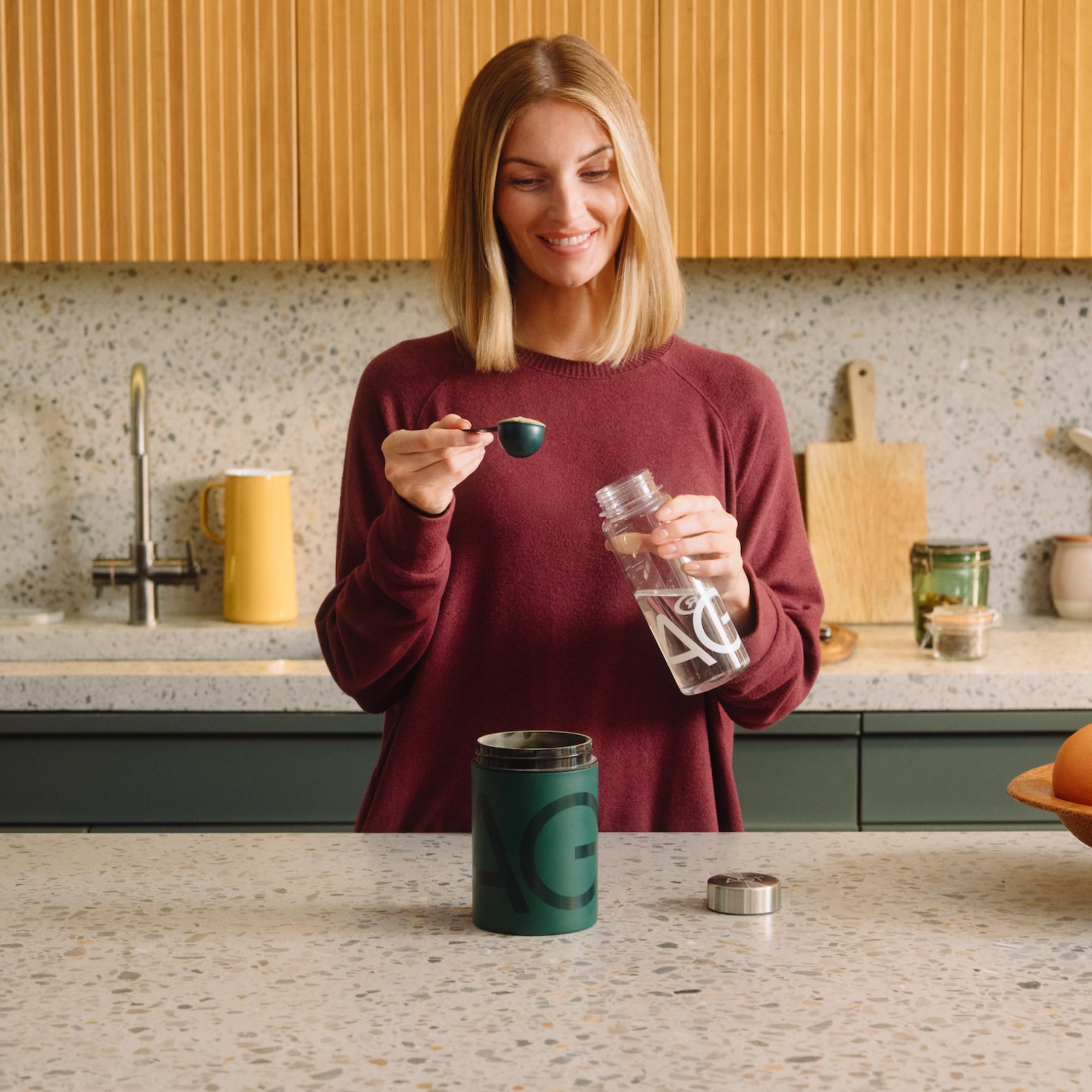 AG1 Omega3 Softgels ingredients list closeup communicates formulation details