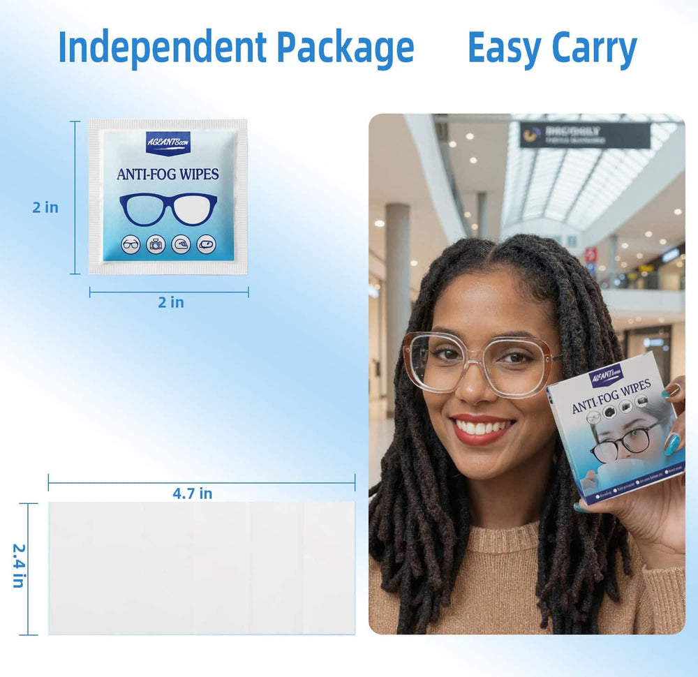 Pre-moistened lens cleaning wipe