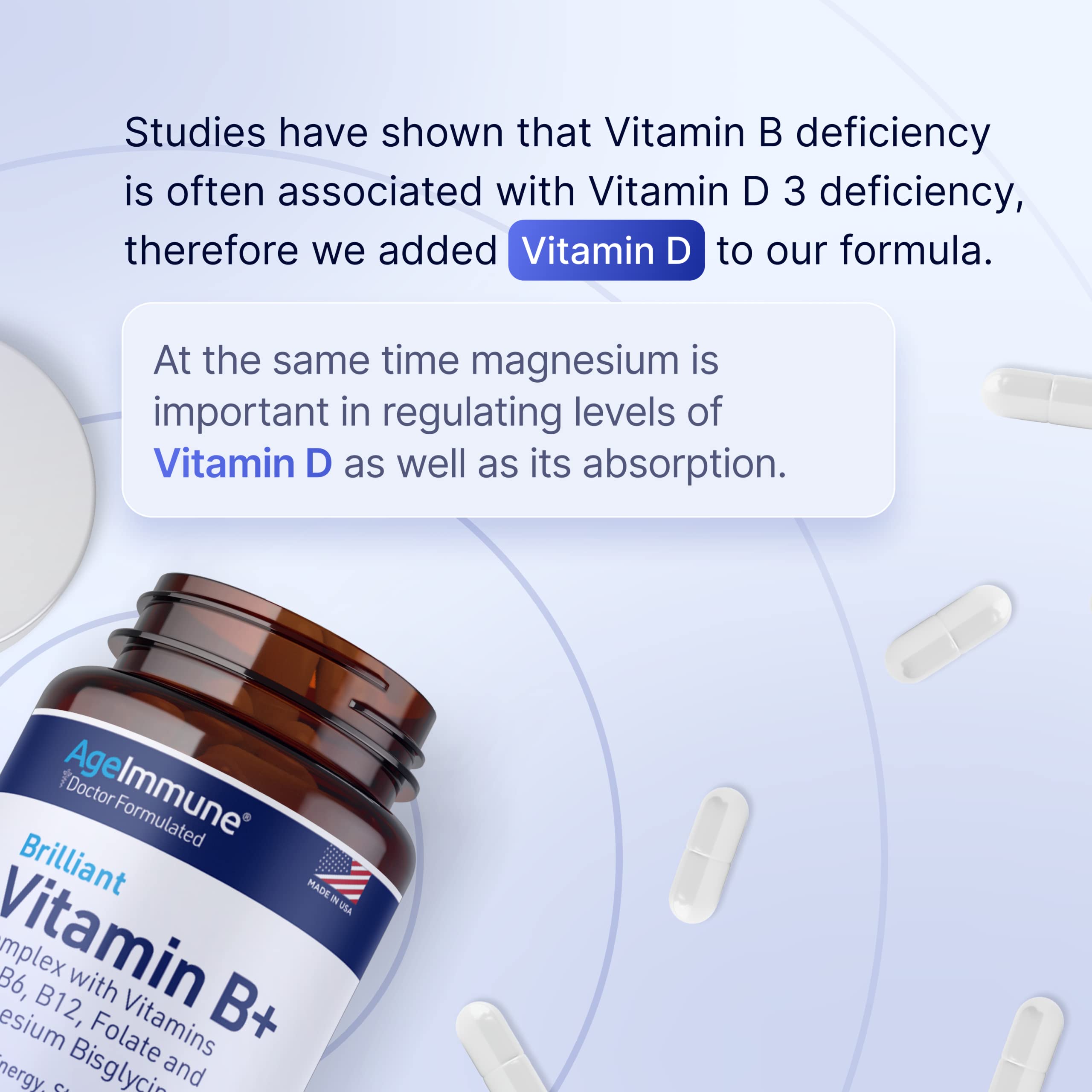 Vitamin D3 1000 IU listed on packaging