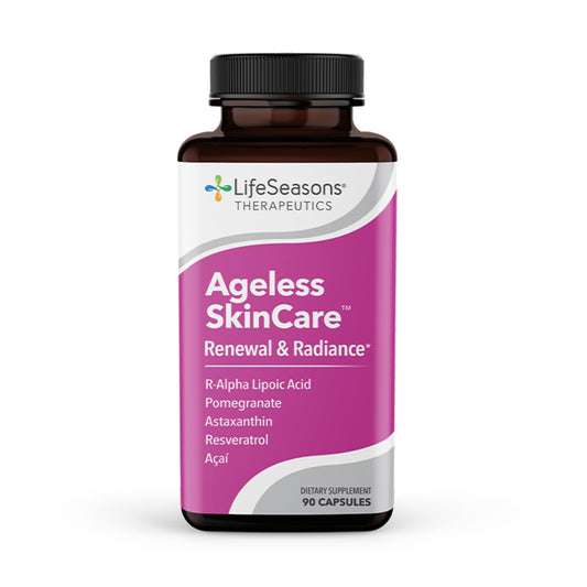 LifeSeasons Ageless Skincare bottle on white background