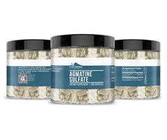 Close-up of Agmatine Sulfate capsules