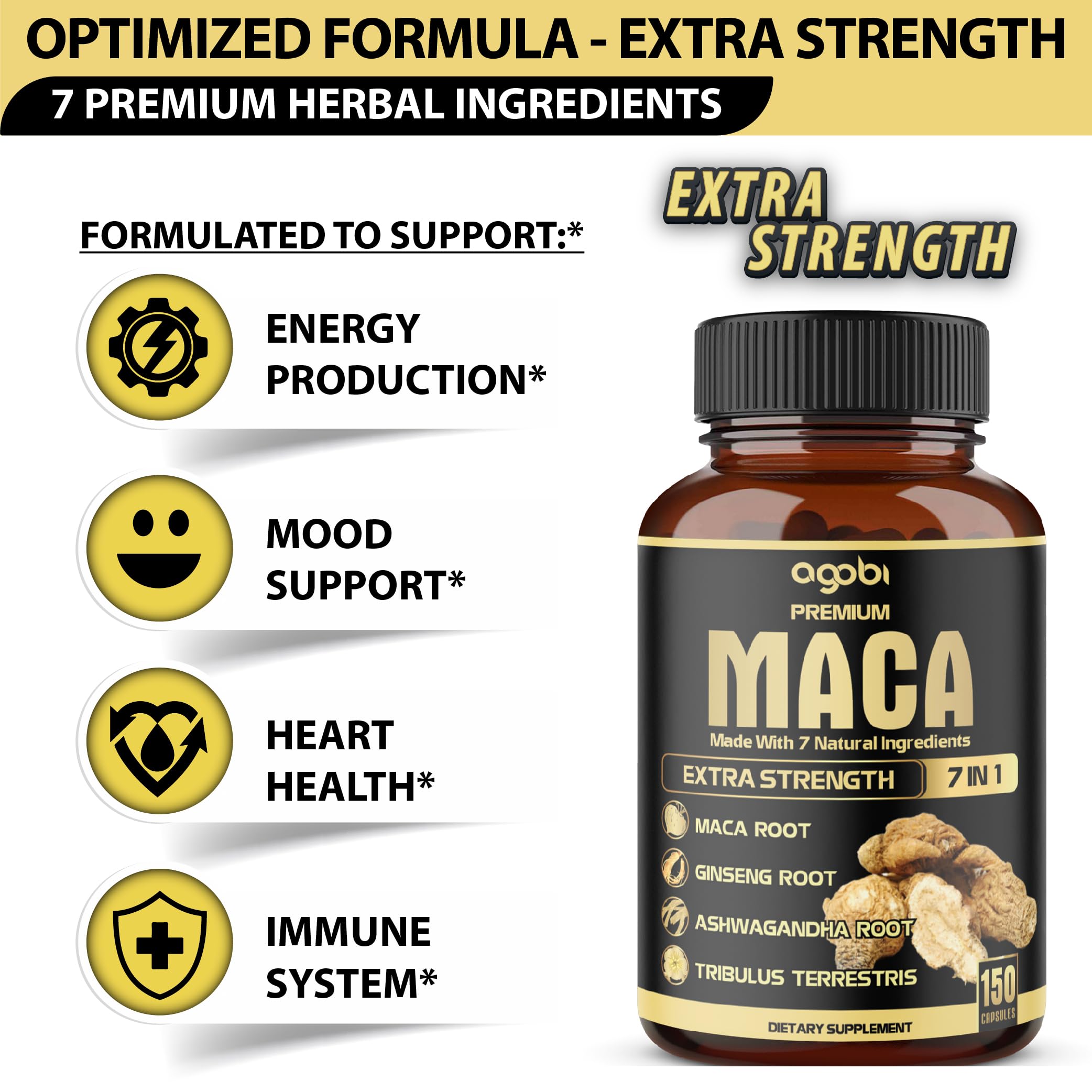 High absorption Agobi Maca Ashwagandha formula