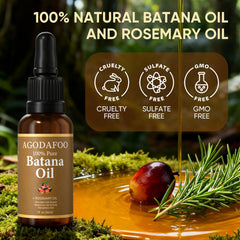 Rosemary-infused Agodafoo Batana Oil for a refreshed scalp.
