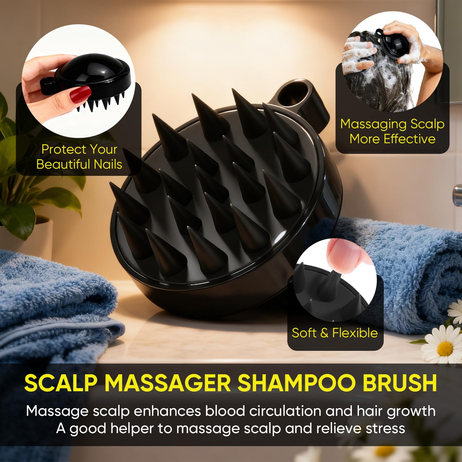 Agodafoo hair appearance with improved shine after gentle use.