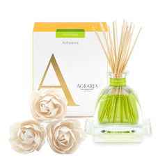 AGRARIA AirEssence Flower and Reed Diffuser Set with three sola flowers
