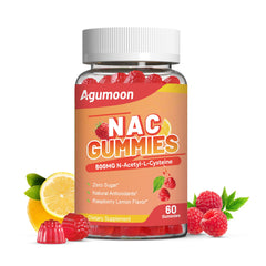 Front view of Agumoon NAC Gummies bottle