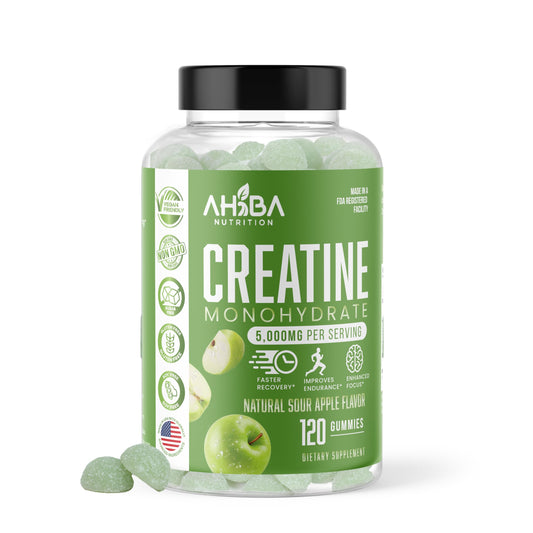 Ahiba Nutrition Creatine Gummies front bottle label