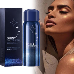 AHJISL sun-kissed glitter on face and body enhances glow
