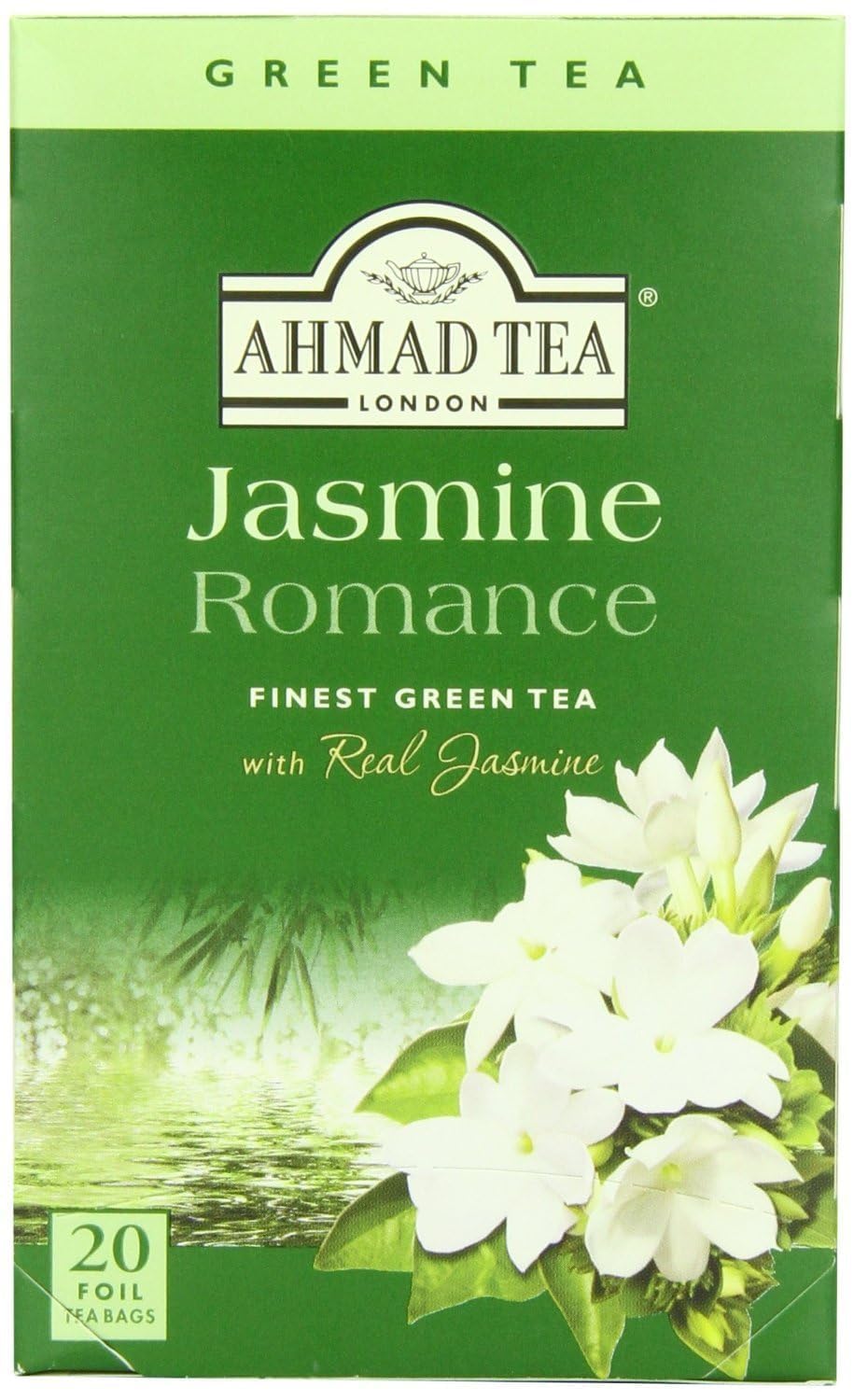 Ahmad Tea Jasmine Romance Green Tea 20-count box with jasmine aroma