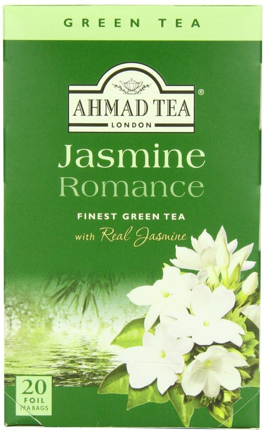 Ahmad Tea Jasmine Romance Green Tea 20-count box with jasmine aroma