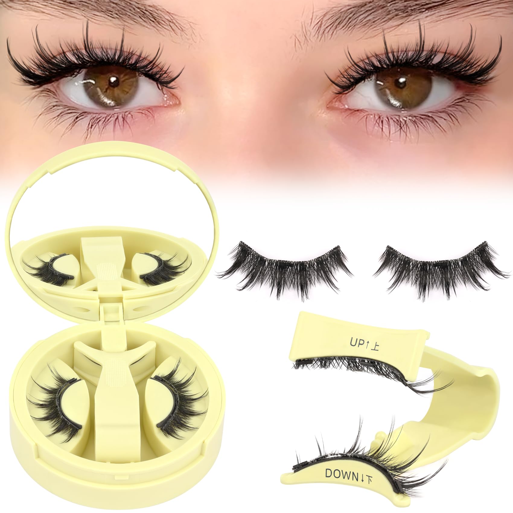 Ahrikiss glue-free lashes ideal for everyday quick wear.
