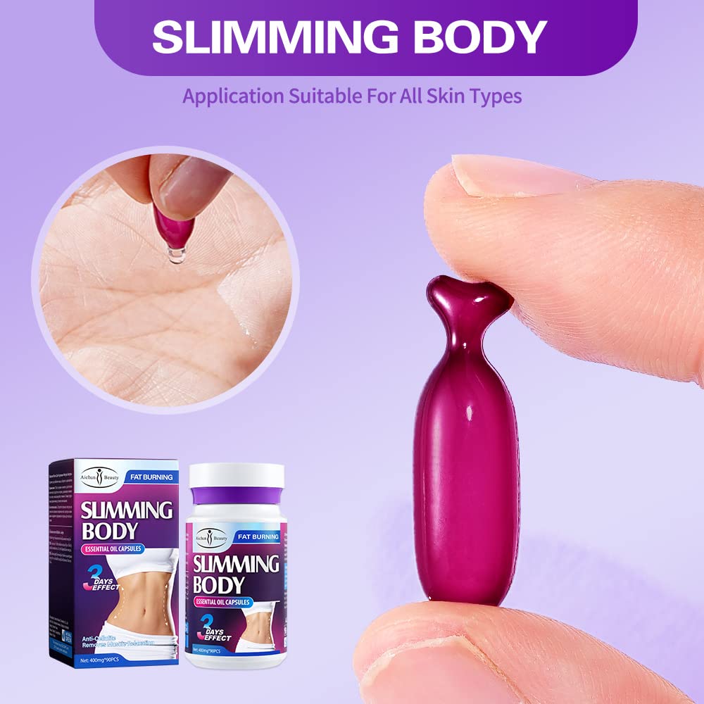 Marketing image highlighting anti-cellulite and fat burning benefits