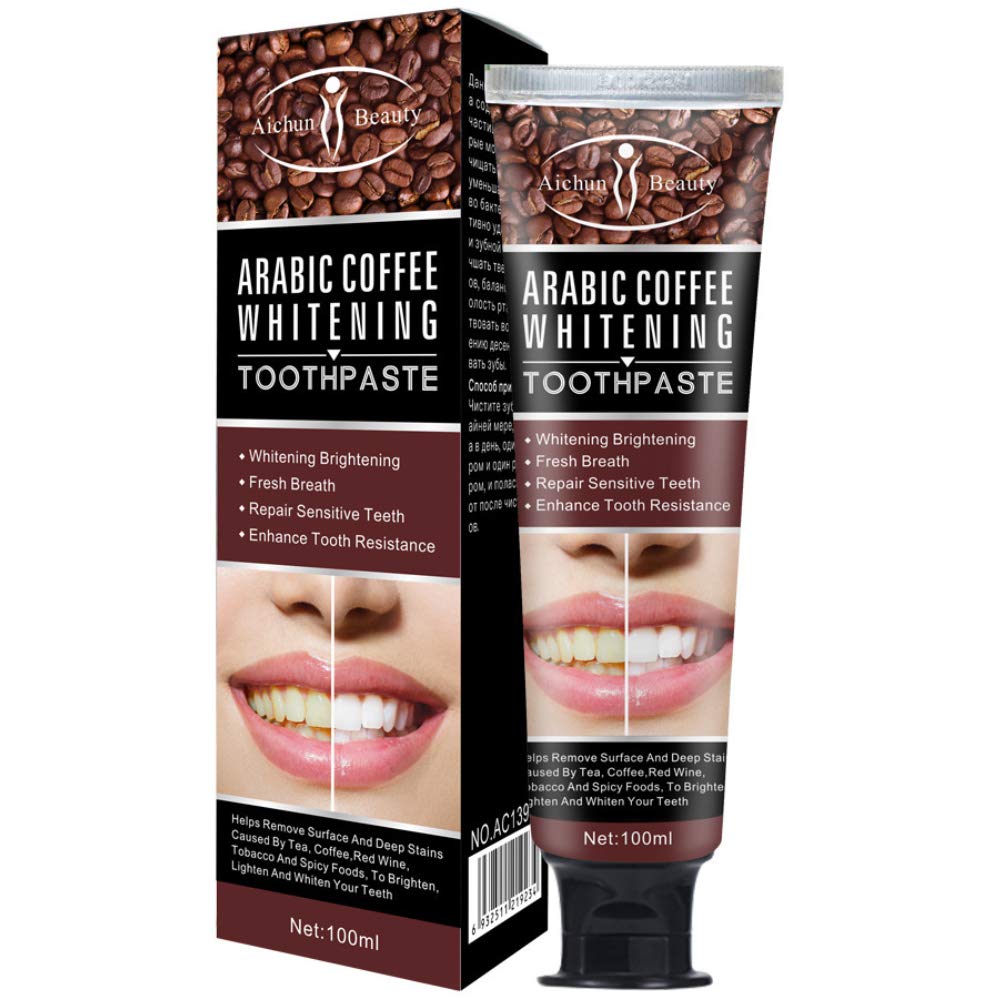 AICHUN BEAUTY Arabic Coffee Toothpaste 100ml packaging