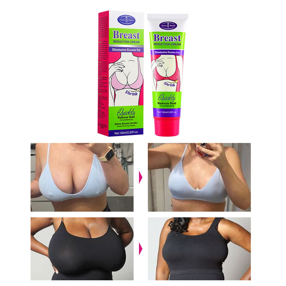 Illustration of the breast area for cream application