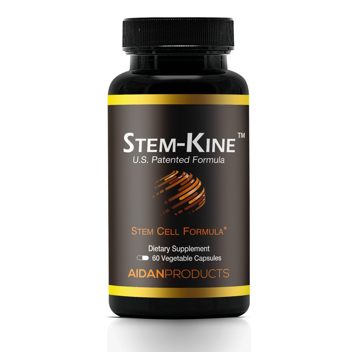 Aidan Stem-Kine bottle label with product name